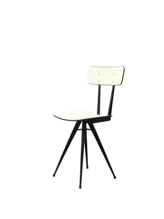 Chaise - Formica, Acier, Contreplaqué - Manifattura Italiana, Antiquités & Art, Art | Objets design