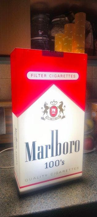 Marlboro - Marlboro 100s neonreclame - Reclamebord -