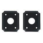 Set van twee rozetten Arlon ijzer zwart, Bricolage & Construction