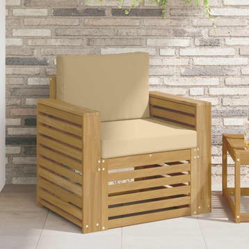 vidaXL Buiten bank set Polyester Wit, Verzenden, Nieuw