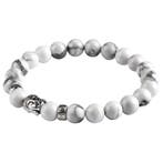 Fako Bijoux - Buddha Armband - Deluxe - Wit, Handtassen en Accessoires, Armbanden, Verzenden, Nieuw