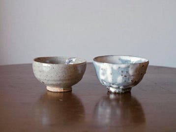 Beker - Two Japanese Studio Pottery Tea Bowls – Rustic Glaze