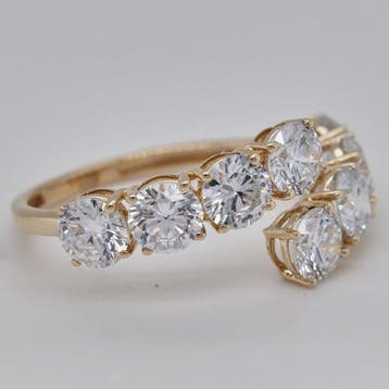 Zonder minimumprijs - Ring - 14 karaat Geel goud - 2.58ct., Nieuw