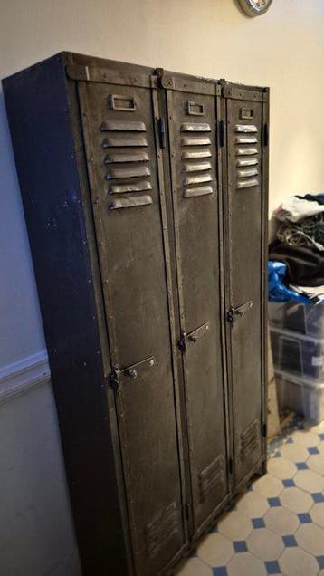 Kast - Metaal - Oude vintage locker