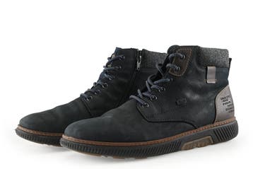 Rieker Veterboots in maat 44 Blauw, Boots, Rieker, Gedragen, Verzenden