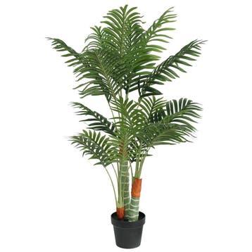 vidaXL Kunstpalmboom met 3 stammen 120 cm polypropeen groen, Verzenden