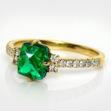 Sans prix de réserve - Bague - 14 carats Or jaune, IGI 1,32