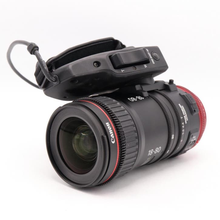 Canon CN-E 18-80mm T4.4 L iS KAS S Compact-Servo + ZSG-C10, Audio, Tv en Foto, Foto | Lenzen en Objectieven, Zo goed als nieuw