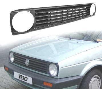 CALANDRE VOLKSWAGEN VW GOLF MK2 83-91 NOIR, Autos : Pièces & Accessoires, Verzenden