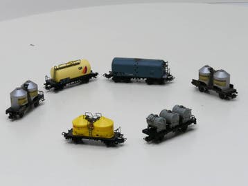 Schaal H0 Märklin 4759 Silowagen, 2 x 4511 Silowagon Bra.., Ophalen of Verzenden, Gebruikt, Märklin, Analoog