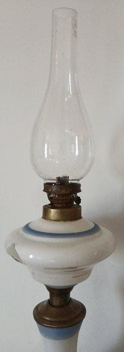 Lamp (2) - Glas, Brons