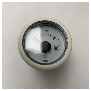Bieden: VDO A2C53412992 12/24V fuel level indicator white, Ophalen of Verzenden