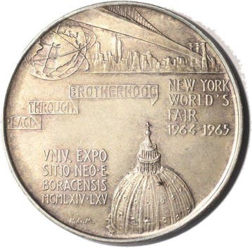 Verenigde Staten. Historiepenning New York worlds fair