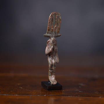 Oud-Egyptisch bronzen Harpocrates - 8.5 cm, Verzamelen