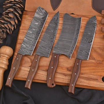 Keukenmes - Kitchen knife set - hard hout - Spanje -