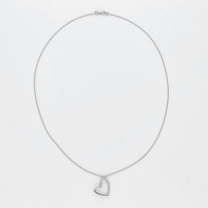 Collier - 18 carats Or blanc Diamant (Naturelle), Bijoux, Sacs & Beauté, Colliers