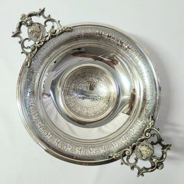 WMF / Geislingen - Bol sur pied - Plaqué(e) argent, Laiton, Antiquités & Art