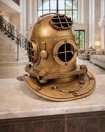 Casque de plongée - Métal - Casque de plongée