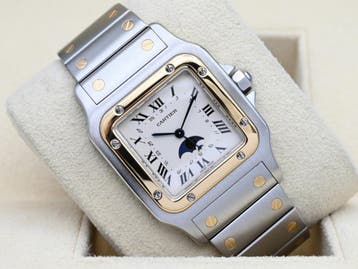 Cartier Santos Ref. 119901 Year 1990s (Box), Ophalen of Verzenden, Polshorloge