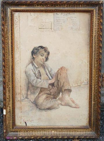 Francesco Raffaello Santoro (1844-1922) - Realist portrait