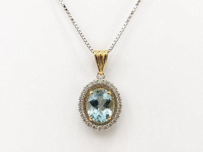 Sans prix de réserve - Collier avec pendentif - 18 carats Or, Bijoux, Sacs & Beauté, Bijoux anciens