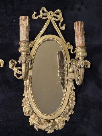 Applique murale - Bronze doré - Anciennes appliques en