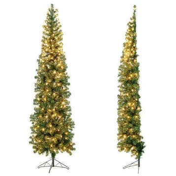 2dekans | Coast Halve Kunstkerstboom met LED Groen – 60 x, Diversen, Kerst, Ophalen of Verzenden, Nieuw