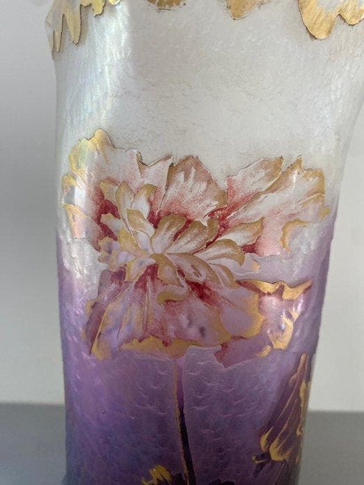 Montjoye Legras - Vaas - Glas, Antiquités & Art, Antiquités | Verre & Cristal