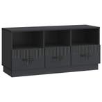 vidaXL TV Kast met lade Zwart 102 x 34,5 x 47 cm Bewerkt, Verzenden, Nieuw