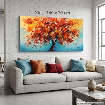 Monika Spiewak - Tree - Oil Painting Stretched On The Frame