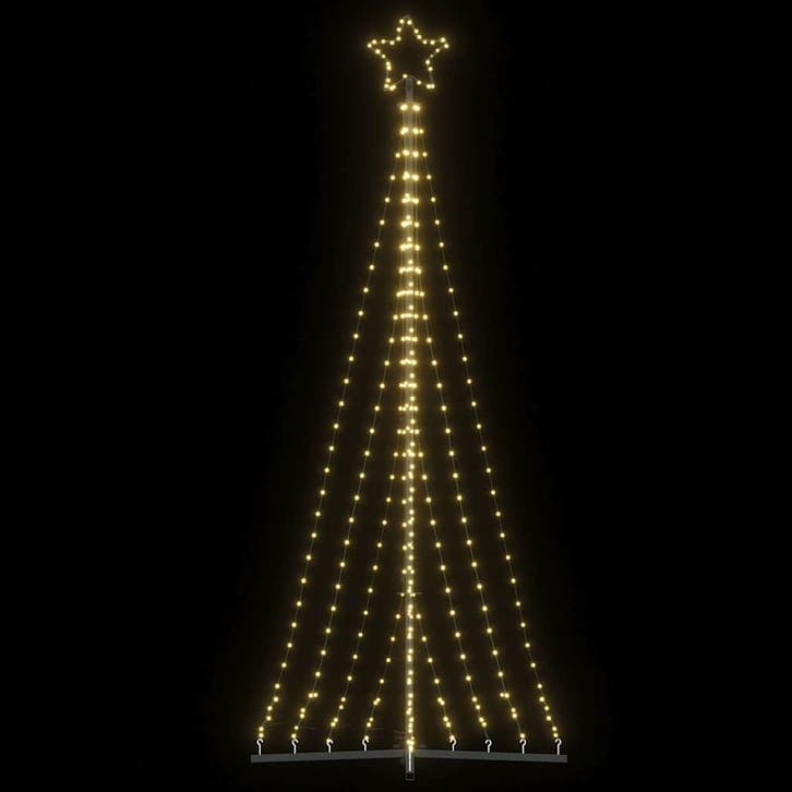 vidaXL LED-kerstboom 447 LEDs warm wit 250 cm, Diversen, Kerst, Nieuw, Verzenden