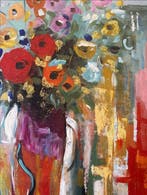 Nguyn V.L (1993) - Les Pavots 80 80 cm