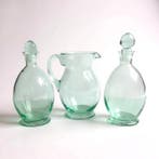 Aiguière - verre soufflé - Deux ampoules et une carafe en, Antiquités & Art