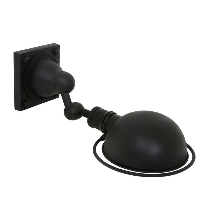 Wandlampen Messing Leeslamp Canberra Antiek Zwart, Maison & Meubles, Lampes | Appliques, Envoi