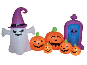 Europalms Zelfopblazend Halloween-tafereel 244cm, Nieuw