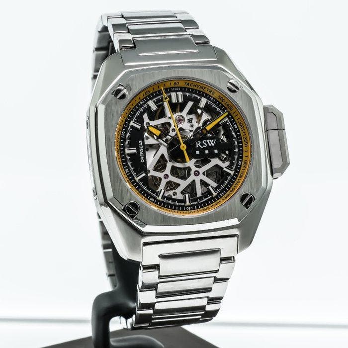 RSW - Overseas Swiss Automatic Watch - RSWA158SK-SS-14 -, Bijoux, Sacs & Beauté, Montres | Hommes