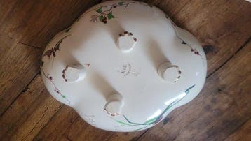 Keller et Guérin de Luneville - Plat - Faïence - Coupe sur, Antiquités & Art
