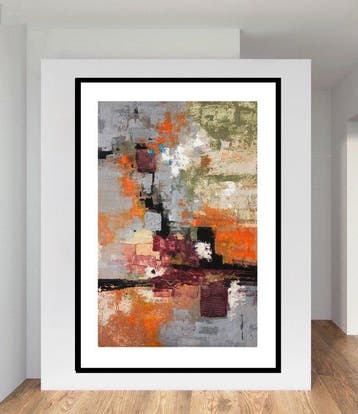 Dam Domido - Composition abstraite 22- 150 x 90 cm