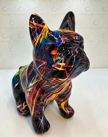 Figurine - Lotto di n. 2 Bulldog Francesi Decorativi in