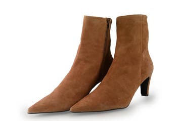 Manfield Enkellaarzen in maat 40 Bruin, Kleding | Dames, Bruin, Verzenden, Lage of Enkellaarzen, Zo goed als nieuw