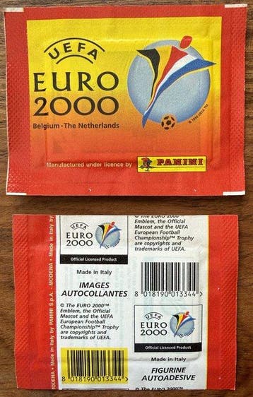 Panini Euro 2000 Zinedine Zidane - 46 Pack - Excellent (EX)