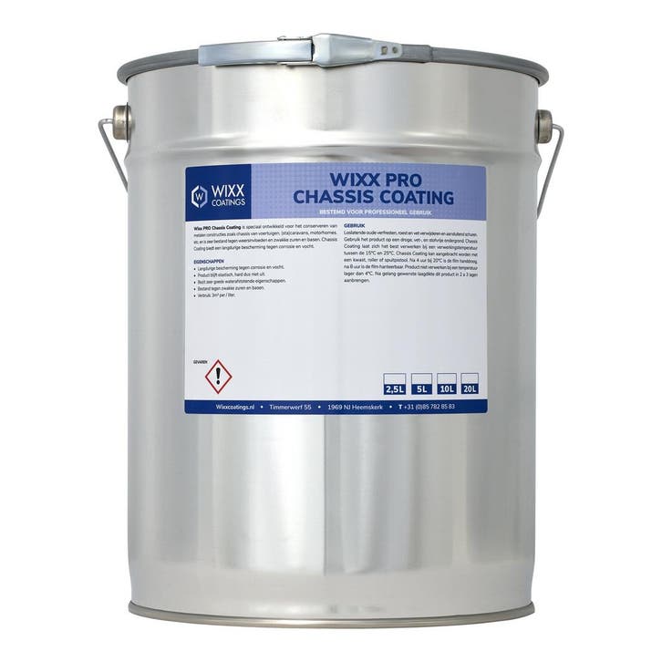 Wixx PRO Chassis coating zwart Zwart 20L, Bricolage & Construction, Peinture, Vernis & Laque, Envoi