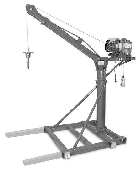 Bouwkraan 500kg 25m elektrisch 230V, Autos : Divers, Remorques, Envoi