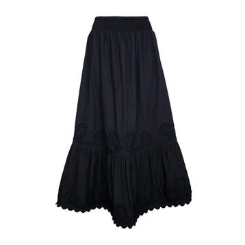 Princess goes Hollywood • zwarte maxi rok • 36, Verzenden