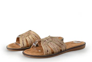 Graceland Slippers in maat 38 Beige, Slippers, Verzenden, Beige, Zo goed als nieuw