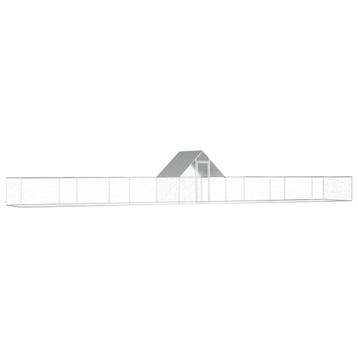 vidaXL Kippenren 14x2x2 m gegalvaniseerd staal, Verzenden