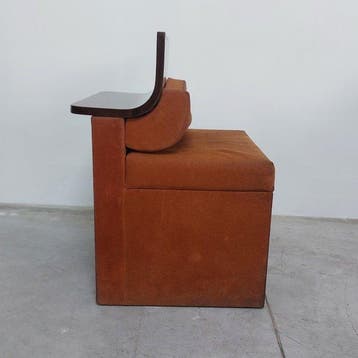 Fauteuil - Bois, Textile - Art déco vintage