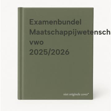 Examenbundel Maatschappijwetenschappen vwo 2025/2026, Verzenden, Zo goed als nieuw