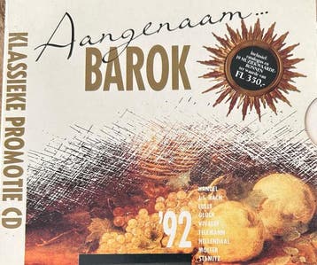 Various - Aangenaam... Barok 92 (CD, 1992), Verzenden, Zo goed als nieuw