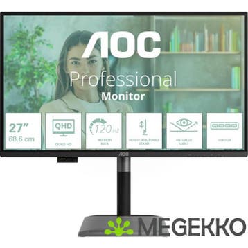 AOC Professional Q27P4U 27  QHD 120Hz IPS monitor, Verzenden, Nieuw